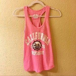 California Hot Pink Racerback Tanktop